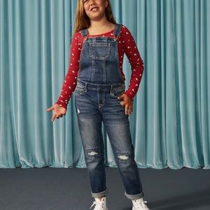 Girl’s Abercrombie denim overalls size 11/12